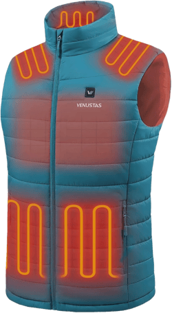 Venustas Men's Heated Vest with Battery, Lightweight Quilted Vest for Men X-Large Olive Green