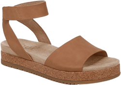 SOUL Naturalizer Womens Deara Sandal Cookie Dough Tan Suede 5 M