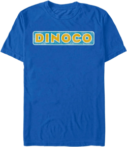 Men's Cars Distressed Dinoco Logo  T-Shirt - Royal Blue - X Large