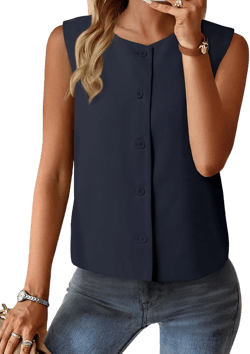 EVALESS Vest for Women 2025 Button Down Sleeveless Blazer Suit Vest Cropped Waistcoat Spring Summer Casual Outfits