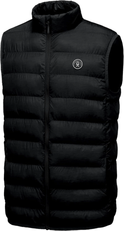 Little Donkey Andy Men's Lightweight Warm Puffer Vest Thermal Golf Sleeveless Jacket for Outdoor Hiking Travel Casual Small 1. Jet Black