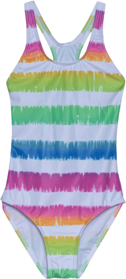 Gottex Girls Kids Toddler and Little Rainbow Stripe Print Colorful One Piece Swimsuit