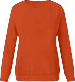 Crewneck Sweatshirts Women Lightweight Loose Fit Long Sleeve Pullover Cute Y2k Fall Tunic Sweatshirts with Pocket C24-vermilion X-Large
