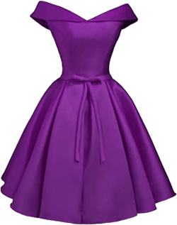 Off Shoulder Satin Homecoming Dresses for Women Short Prom Gowns with Pockets 18 Plus Style2-purple