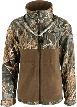 Drake Waterfowl MST Women’s Eqwader Full Zip, Hunting Jacket, Waterproof and Breathable, Fleece Lining and Adjustable Fit