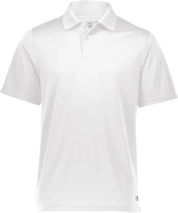 Russell Athletic Men's Power Performance Polo-Premium Dri-fit Shirt, Perfect for Golf, Tennis, and Athletic Activities 3X-Large White