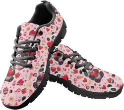 SYtrade Tennis Shoes Slip On Women's Fashion Sneaker Black Sole Run Sneakers 10 Panda Love Cake Pink