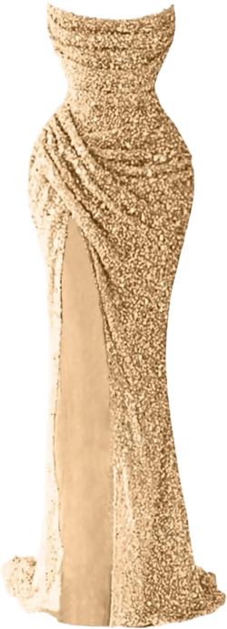 Fukbdz Mermaid Sparkly Sequin Prom Dresses for Women 2024, Long Strapless Formal Cocktail Party Evening Gowns with Slit at Amazon Women’s Clothing store