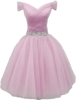 Asulla Sequins Off Shoulder Short Prom Homecoming Dresses for Teens Puffy Tulle Cocktail Party Dress 10 Pink
