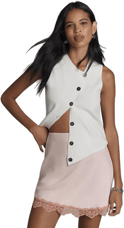 The Tilda Mini Slip Skirt: Lace Trim Edition