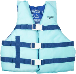 Speedo Junior Basic Life Vest - Blue: Youth Swimming Safety Jacket, 55-88 Pounds