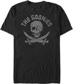 Men's The Goonies Cross Swords Logo T-Shirt - Black - X Large