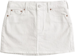 Mid Rise Denim Mini Skirt
