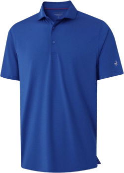 MICHEL ROUEN Golf Shirts for Men Short Sleeve Lightweight Quick Dry Pin Striped Casual Collared Polo Shirts