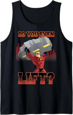 Disney Pixar The Incredibles Mr. Incredible Do You Even Lift Tank Top