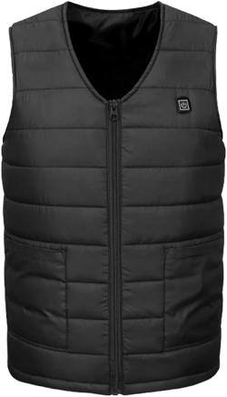 Heated Vest for Men Rechargeable Heating Vest Outdoor Electric Heated Jackets with Pockets Battery Not Included X-Small Black