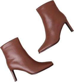 Korey Brown Square-Toe Ankle Booties