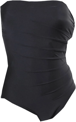 Calvin Klein Black Starburst Bandeau One-Piece Swimsuit 6