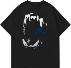 Doberman Shirt, Streetwear Dog Lover Tee, Grunge Style, Unisex Vintage Y2K Oversized Graphic T-Shirt, Retro Aesthetic Design Large Black1
