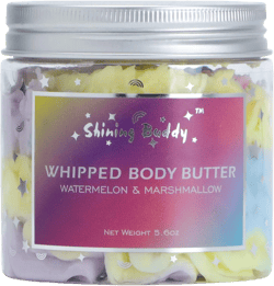 Whipped Rainbow Body Butter, Watermelon & Marshmallow, Fruity Scent, Infused with Fruit extracts, Non-Greasy,Creamy & Moisturizing Shea Butter,Nourishing Skincare for All Skin,5.6 oz