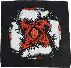 Red Hot Chili Peppers Bandana Blood Sugar Sex Magik Band Logo Official Black