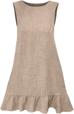 Spring and New Border Foreign Trade Explosion Women's Undershirt Dress Ruffled Sleeveless Dresses