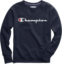 Champion Women's Plus-Size Powerblend Boyfriend Crew Sweater
