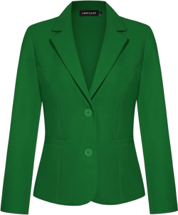 MINTLIMIT Women's Button Front Blazers Long Sleeve Lapel Stretch Casual Office Work Business Blazer Suit Jacket with Pockets X-Large Green