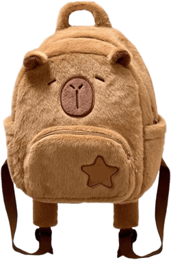 Women Small Backpacks Child Plush Dolls Backpacks Teen Capybara Backpacks Gift