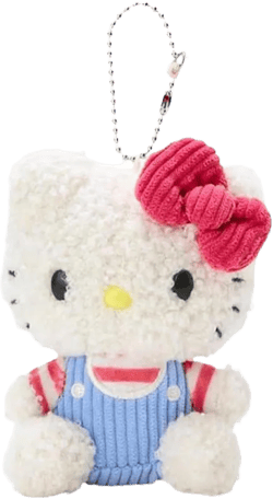 Hello Plush Kitty Keychain 4.5” Inch Stuffed Plushie Purse Decorations Bag Charms Backpack Lucky Doll Gift for Women