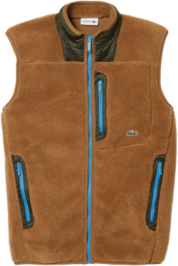 Lacoste Men's Sherpa Fleece Vest Jacket