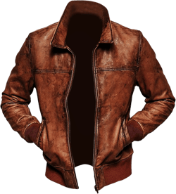 Mens Leather Jacket Brown | Real Lambskin Distressed Leather Bomber Jacket | Vintage Motorcycle Biker Jacket