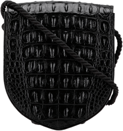 2000-2024 Croc Embossed Leather Ecusson Flap crossbody bag
