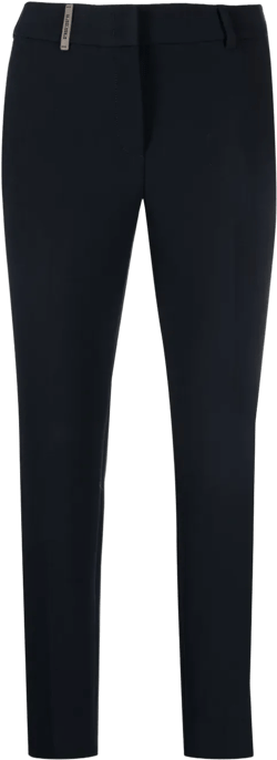 slim-fit cropped trousers