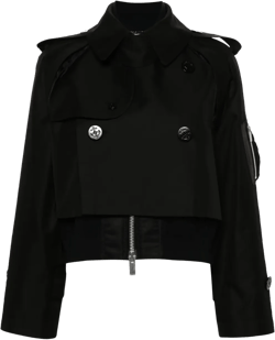 layered cropped jacket