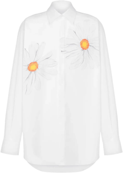 floral-print shirt