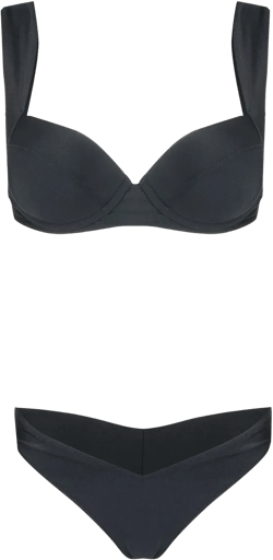 underwired lurex bikini set