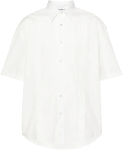 seam-detail cotton shirt 