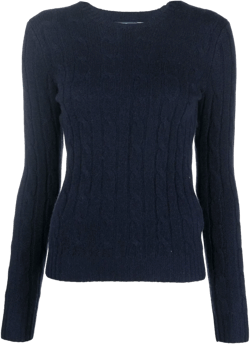 cable-knit cashmere jumper