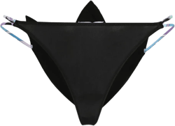 floral-appliqué bikini bottoms
