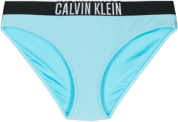 logo-waistband ribbed bikini bottoms 