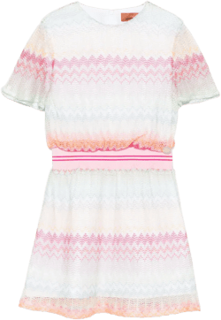 zigzag-woven dress