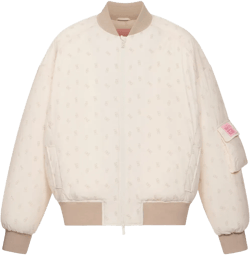 Oversize Bomber Jacket In Neutrals