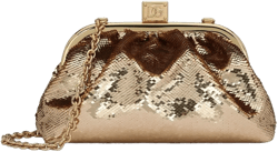 Maria sequin-embellished clutch