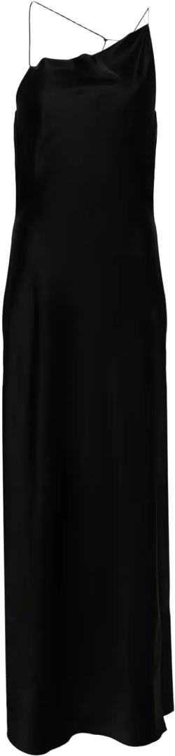 satin maxi dress