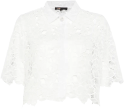 floral-lace shirt