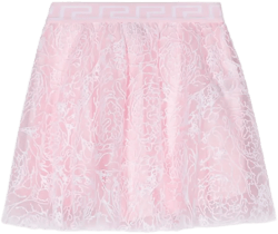 Barocco Flocked tulle skirt