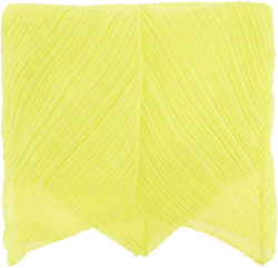 pointed-tip plissé scarf 