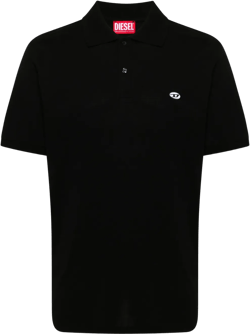 logo-patch polo shirt