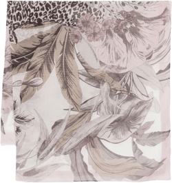floral-print scarf